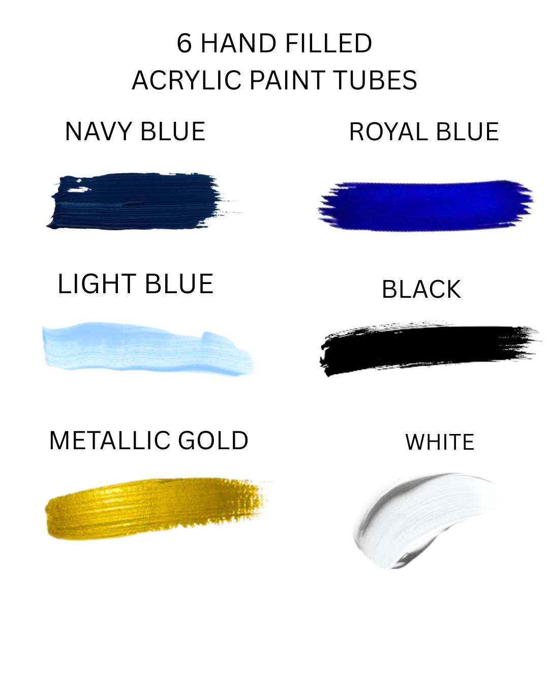 Blue Acrylic Paint Set – Mirror Canvas Board | New DIY Sip and Paint Kit Experience
