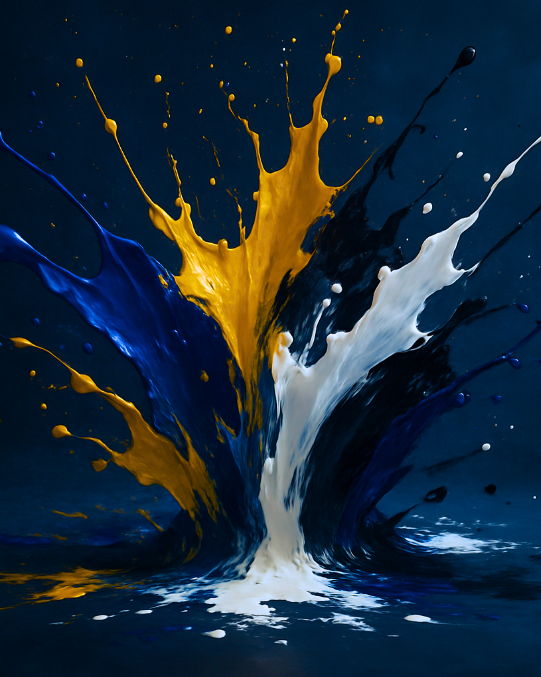 Blue Acrylic Paint Set – Mirror Canvas Board | New DIY Sip and Paint Kit Experience